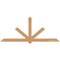 Ekena Millwork Kennewick Timber Gable Bracket, Western Red Cedar, 108"W x 45"H x 1 1/2"D x 5 1/2"F, 10/12 Pitch GBW108X45X0206KEN00SWR - alternate 1